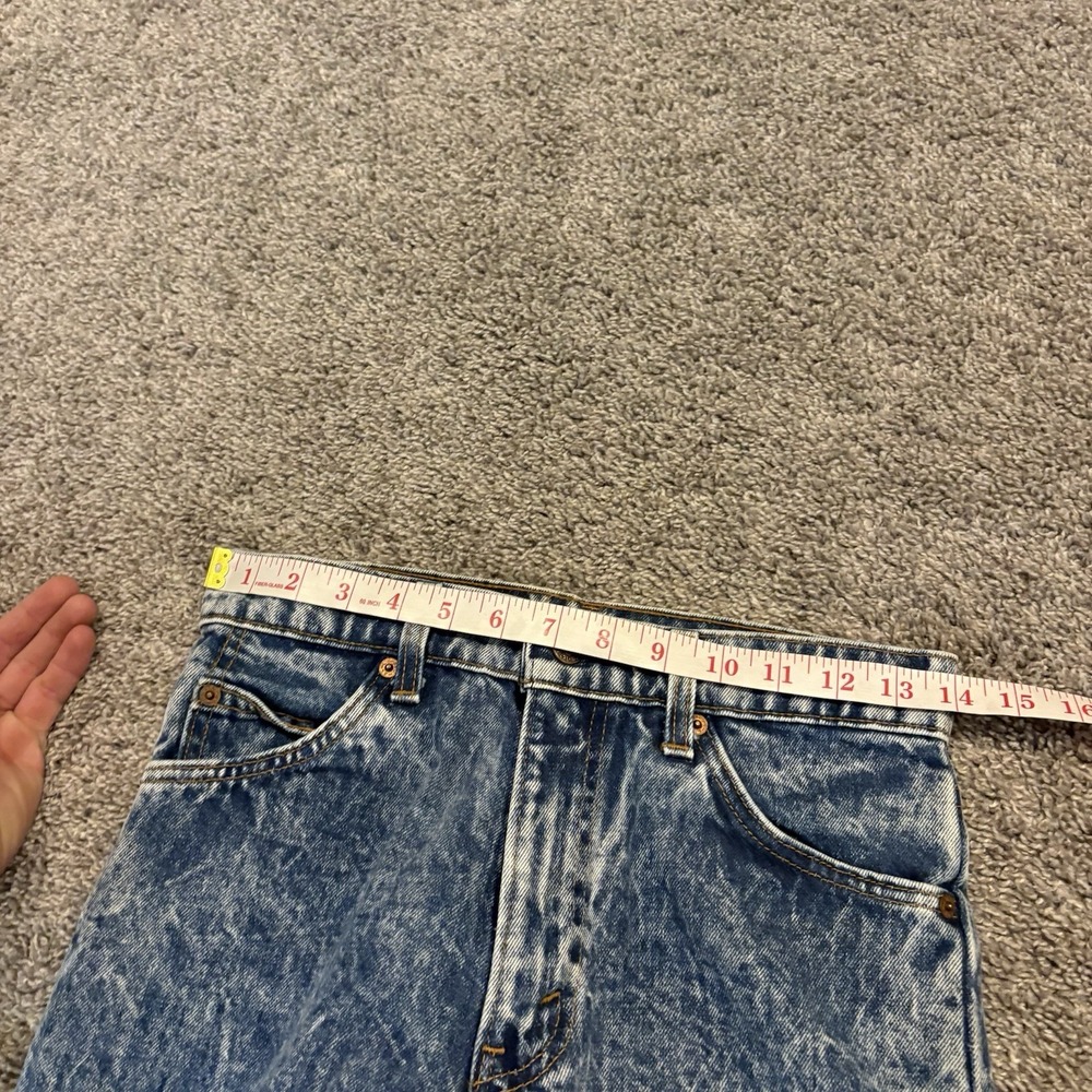 Vintage Levi's 550 Jeans USA Acid Wash Orange Tab 28x32 Made In USA 80's 90's - Picture 7 of 14